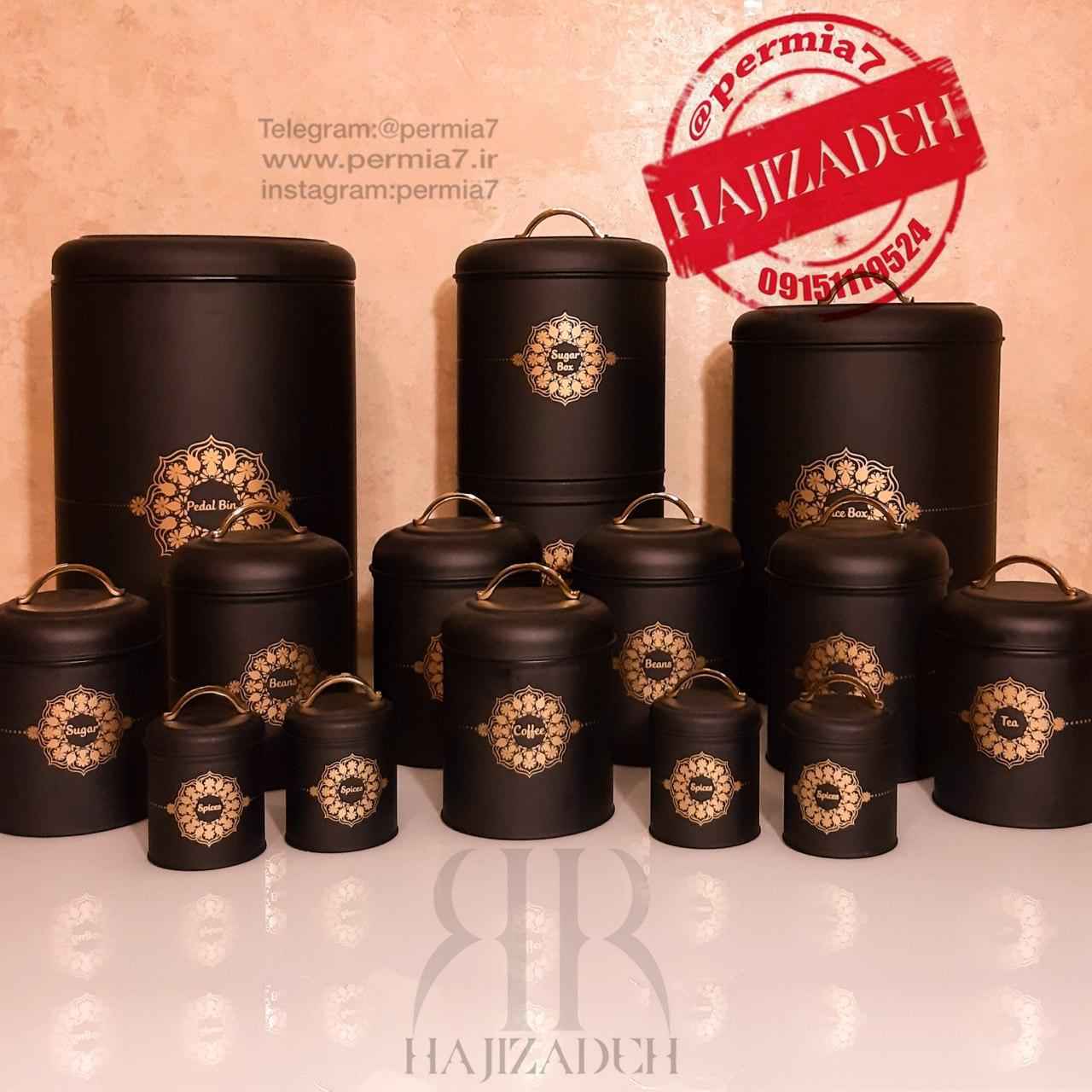 BVK بی وی کی سرویس اشپزخانه 15 پارچه  پائون مشکی طلایی  VK-807391