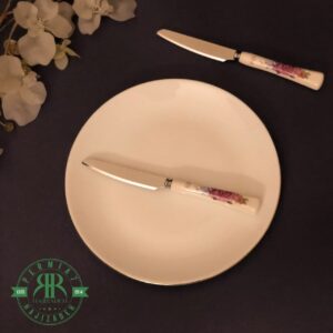 MGS ام جی اس کارد تک دسته سرامیک  گل رز صورتی  32601