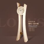 LOTUS لوتوس  ساعت ایستاده مدرن  چوبی مدل کلوش نسکافه ای  MFC-129-NESCAFE