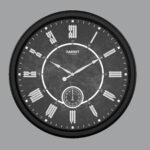 SCHOBERT شوبرت  گارنت ساعت دیواری  مشکی قطر 60 – 5250