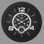 SCHOBERT شوبرت گارنت ساعت دیواری  مشکی قطر 60 – BLACK-5226