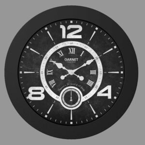 SCHOBERT شوبرت گارنت ساعت دیواری  مشکی قطر 60 - BLACK-5226