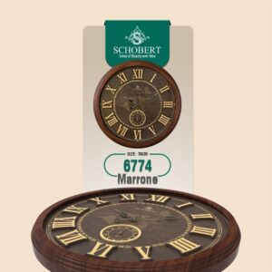 SCHOBERT شوبرت ساعت  دیواری 2 موتوره  قهوه ای قطر 70  S-6774