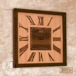 امیران لوکس  ساعت چوبی دیواری مربع  LUX-314