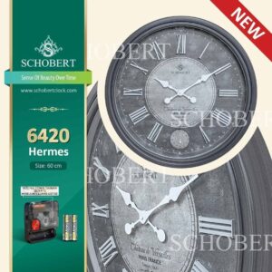 SCHOBERT شوبرت ساعت  دیواری خاکستری قطر 60 - SH-6420