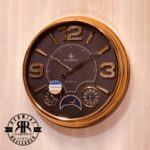 SCHOBERT شوبرت ساعت  دیواری قطر 50 طلایی صفحه مشکی  5320GN