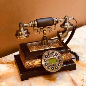 تکنیکال تلفن رومیزی  ذوزنقه چوبی قهوه ای  BR-1205