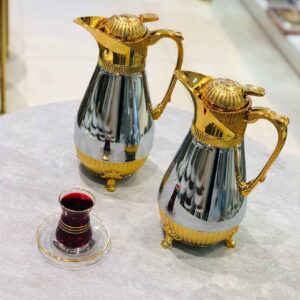 BOOSIN بوسین  فلاکس جفتی پایه دار طلایی نقره ای  9909SG