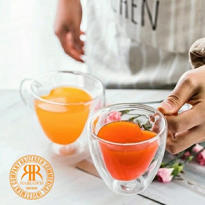لیوان قلبی  دو جداره جفتی 6906