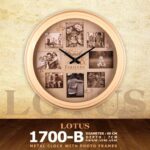 LOTUS لوتوس ساعت دیواری مدل قاب عکس سفید  M-1700-B