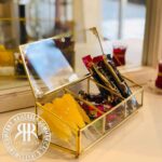 تیبگزیران  برنجی  استند 3 خانه شیبدار  GOLD-844