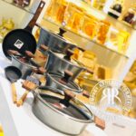 کاندید سرویس قابلمه  14 پارچه مدل سزار سبز کیهانی براق  00118005