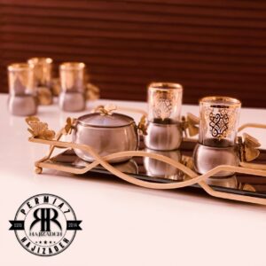 سالینو  چای خوری پروانه نقره ای  5081-5082P
