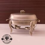 سالینو  سوفله برگی نیکل نقره ای مات بیضی بزرگ  7005N