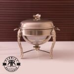 سالینو  سوفله برگی نیکل نقره ای مات گرد متوسط  7003N