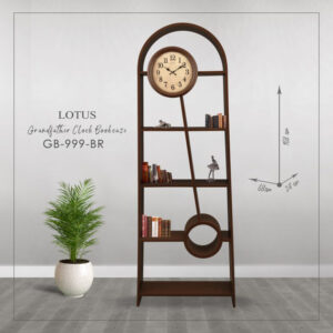LOTUS لوتوس  ساعت ایستاده گرند فادر کتابخانه ای قهوه ای  GB-999-BR