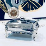 SAFINOX سافینوکس سوفله نگین دار استیل مستطیل بزرگ  KM207