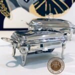 SAFINOX سافینوکس سوفله نگین دار استیل مستطیل متوسط  KM206