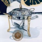SAFINOX سافینوکس  سوفله دو رنگ استیل طلایی سوپ خوری  SG-KM610