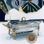 SAFINOX سافینوکس  سوفله دو رنگ استیل طلایی مستطیل  متوسط  SG-KM206