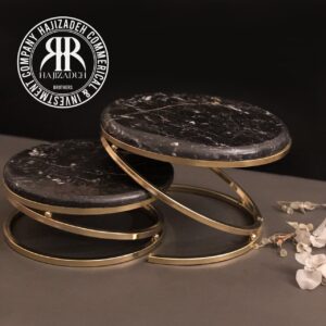STONE استون سنگی  استند میوه یا شیرینی 2 تایی پایه پیچ  S-6823