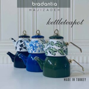 BRADANTIA برادانتیا کتری قوری لعابی طرح دار 2970
