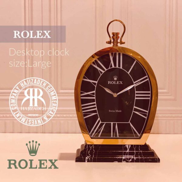 ROLEX رولکس ساعت رومیزی هلال بدنه فلزی قطر 36 - 1700
