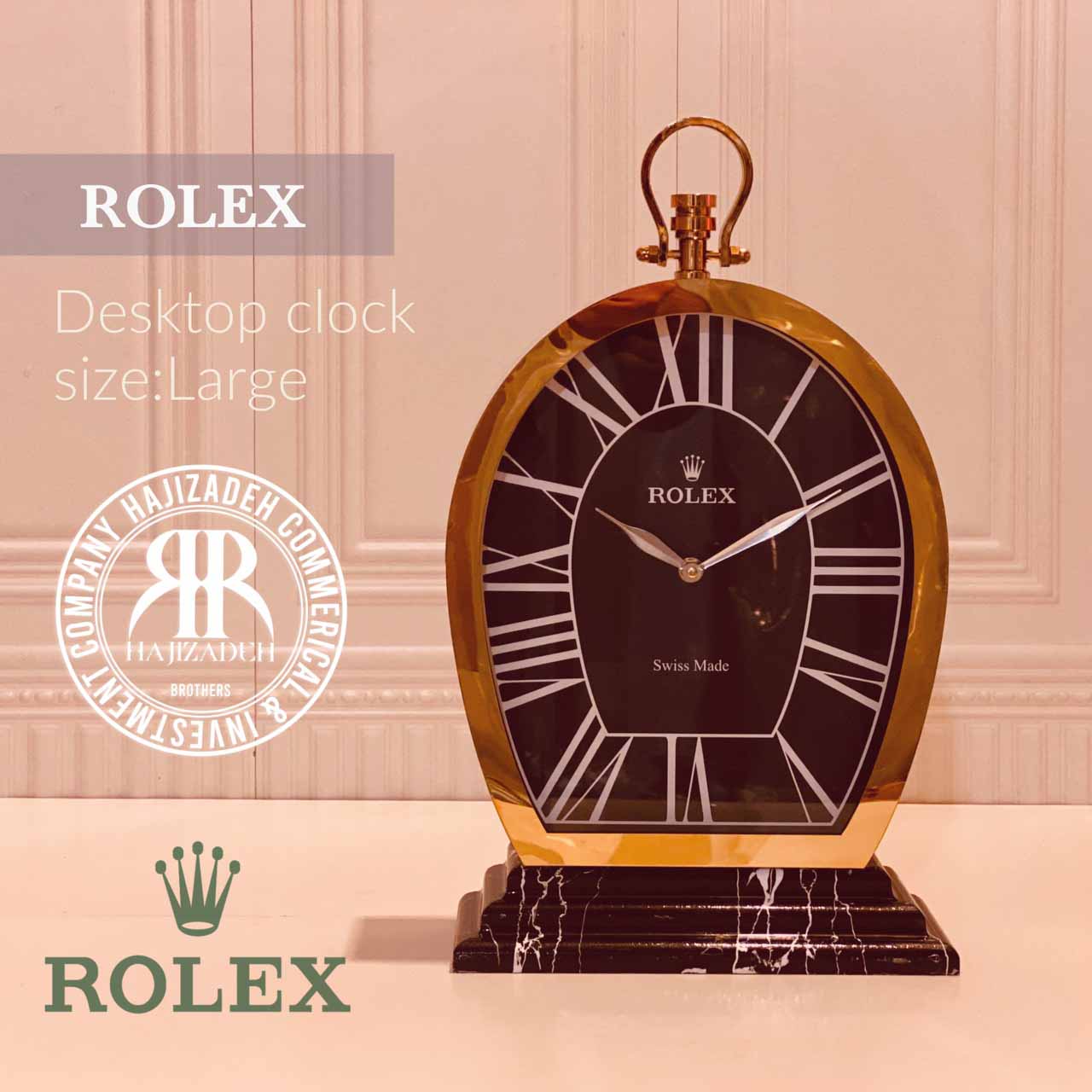 ROLEX رولکس ساعت رومیزی هلال بدنه فلزی قطر 36 – 1700