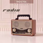 KEMAI رادیو رومیزی  قهوه ای   BT1706
