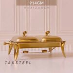 TAK STEEL تک استیل سوفله دسته لوپ  طلایی مات  دو قلو  914GM
