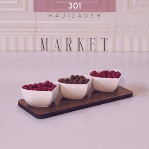 MARKET مارکت  اردو خوری اس 3 تایی چوب سرامیک   301