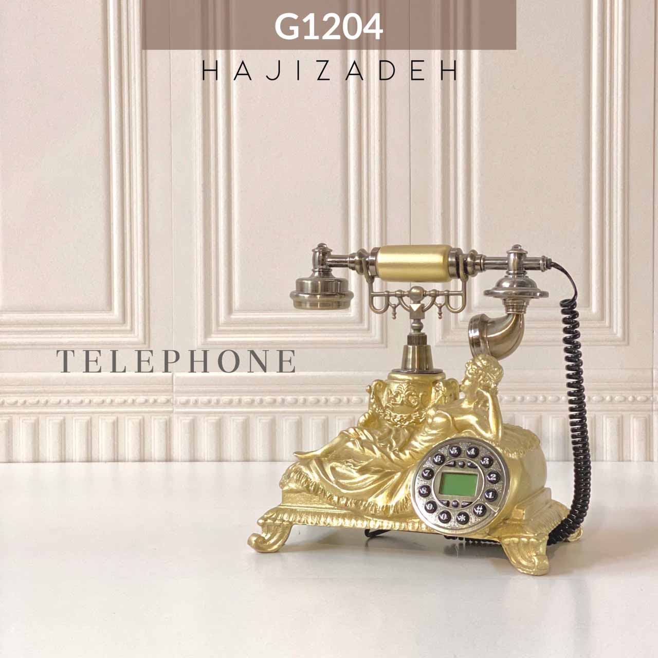 تکنیکال تلفن رومیزی  فرشته  زن خوابیده طلایی کوچک  G-1204