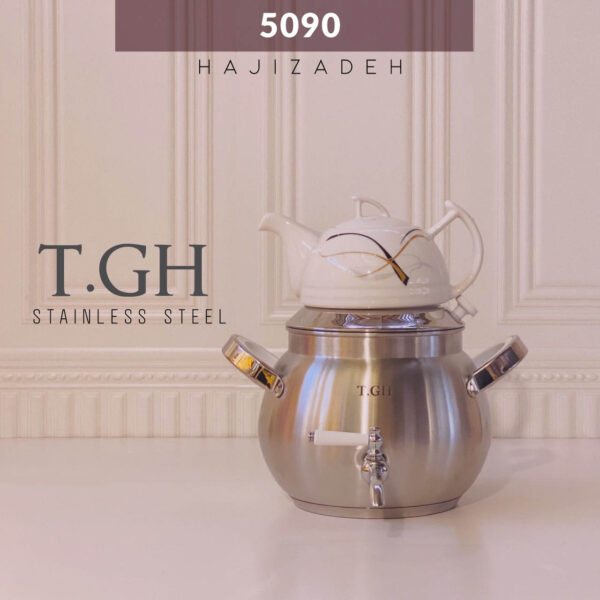 TGH تی جی اچ کتری استیل 5 لیتر  کف چدن یا کد 5090 TGH5081