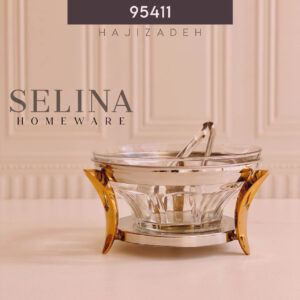 SELINA سلینا  سوفله استیل طلایی مدل فلیم سالاد  خوری 95411