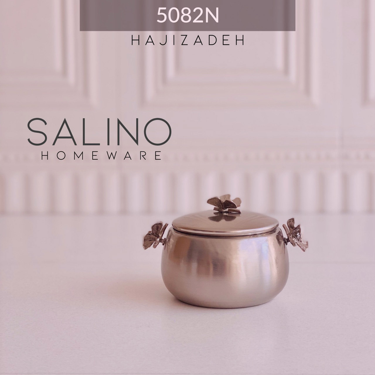 سالینو پروانه  نیکل قندان نقره ای  5082N