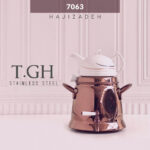 TGH تی جی اچ  کتری قوری  کف چدن شیردار 6 لیتری رزگلد TGH7063