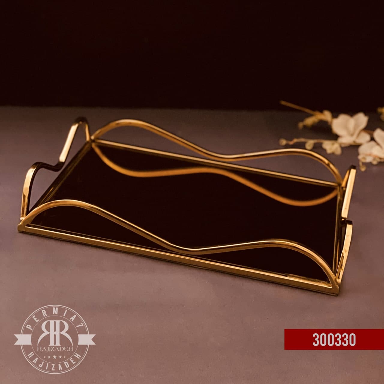 RAFI رافی سینی ویو مستطیل  طلایی  300330GOLD