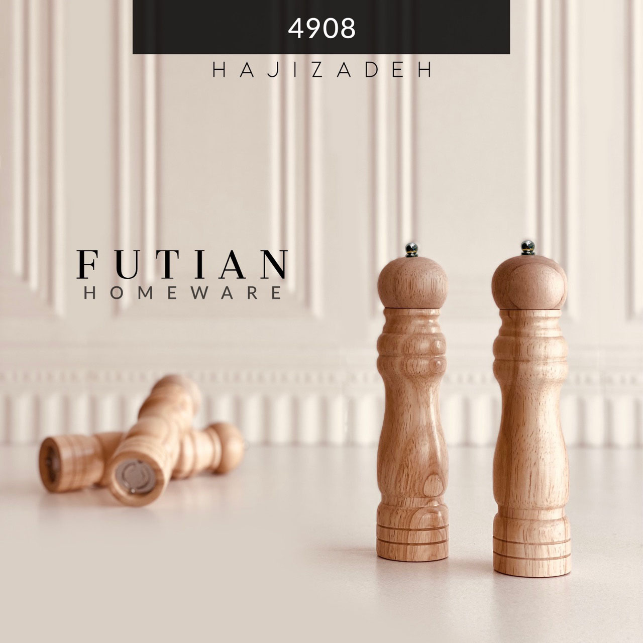 MARKET مارکت  فلفل ساب چوبی سایز بزرگ  4908