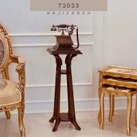 GRAND PHONE تلفن ایستاده چوبی قهوه ای  T-2023
