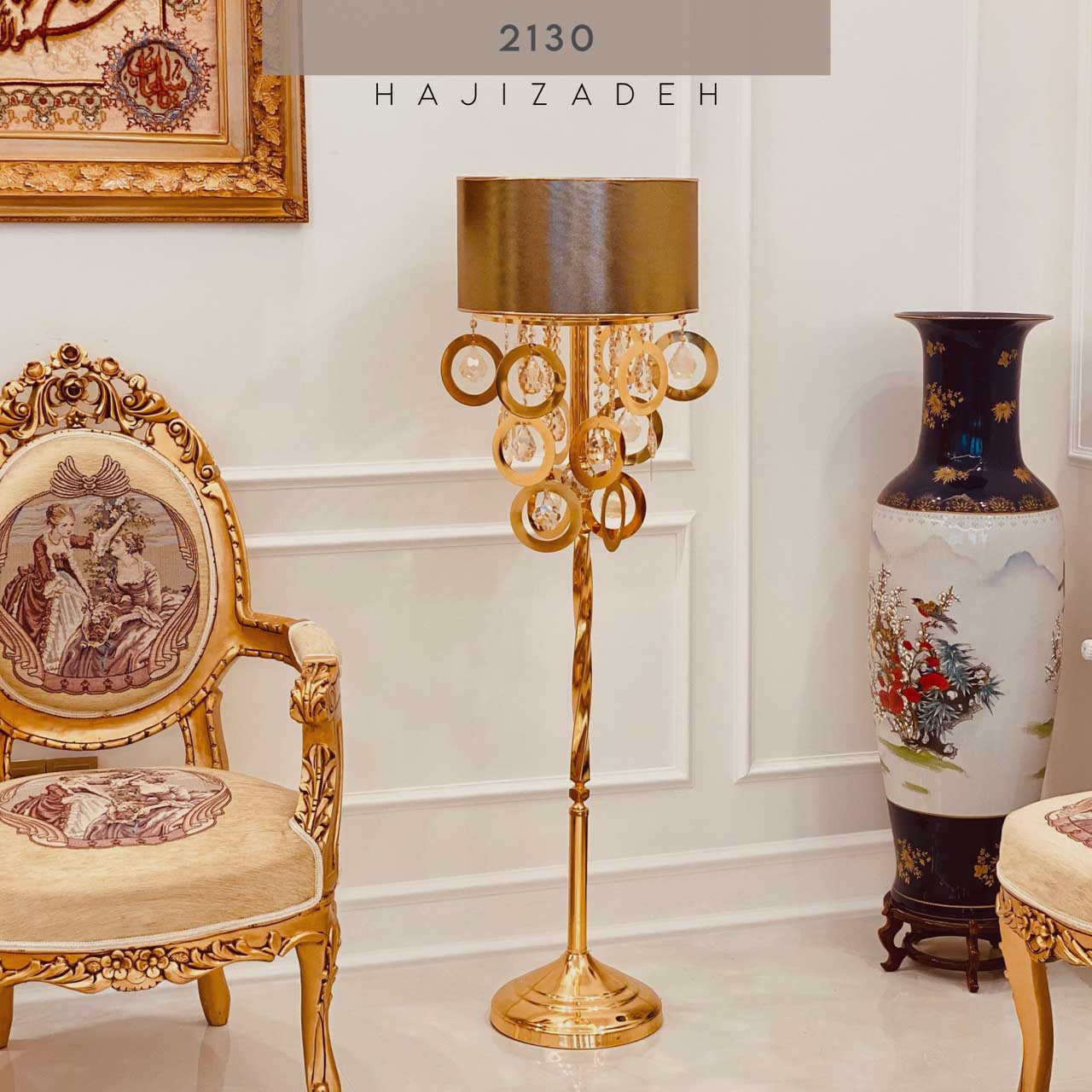 MGM ام جی ام  اباژور استند کنار سالنی حلقه ای سایز 40  240GOLD