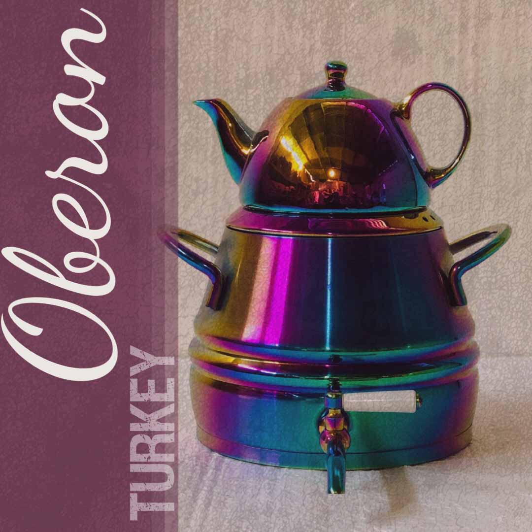 OBERON ابرون  کتری قوری هرمی هفت رنگ  SC-511