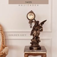 گلدن گیفت  ساعت مجسمه رومیزی پاندول دار مدل حورا  1405