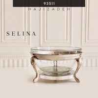 SELINA سلینا  سوفله استیل طرح نگین صدفی سالاد خوری  93511