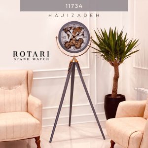 ثانیه سازان روتاری  ساعت ایستاده 3 پایه چرخ دنده طوسی 3333