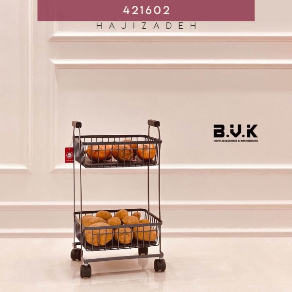 BVK بی وی کی کاریزما جا سیب پیاز  و سوپر اشپزخانه 2 طبقه طوسی  VK421602