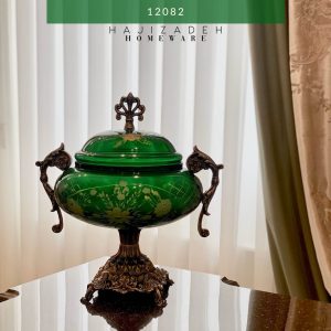 کشوری  دکوری سبز جام بیضی بزرگ  10154سبز