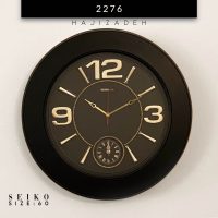 ثانیه سازان ساعت دیواری  سیکو ای اس مشکی  AS-BLACK
