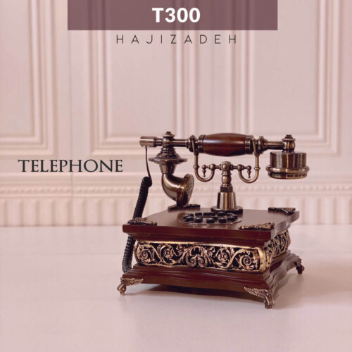 والتر تلفن  رومیزی چوبی قهوه ای T300