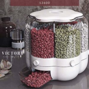 جا حبوباتی چرخشی  6 خانه طرح گل بزرگ 12600