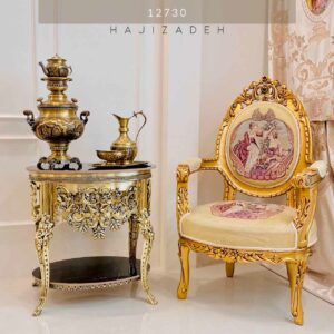تابان شرق  میز سماور بیضی 2 طبقه افروز  12730